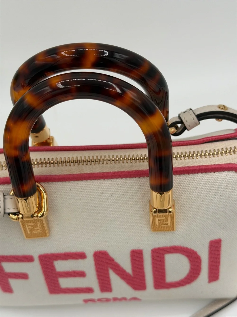 Fendi mini by the way denim canvas shoulder bag 😍
